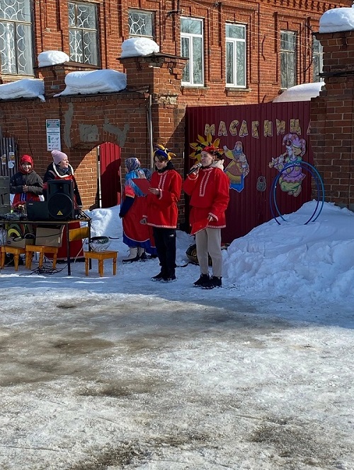 Празднование Масленицы в селе Русский Турек.
