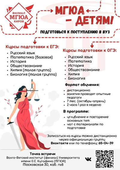 Подготовка к экзаменам и к поступлению в ВУЗ.